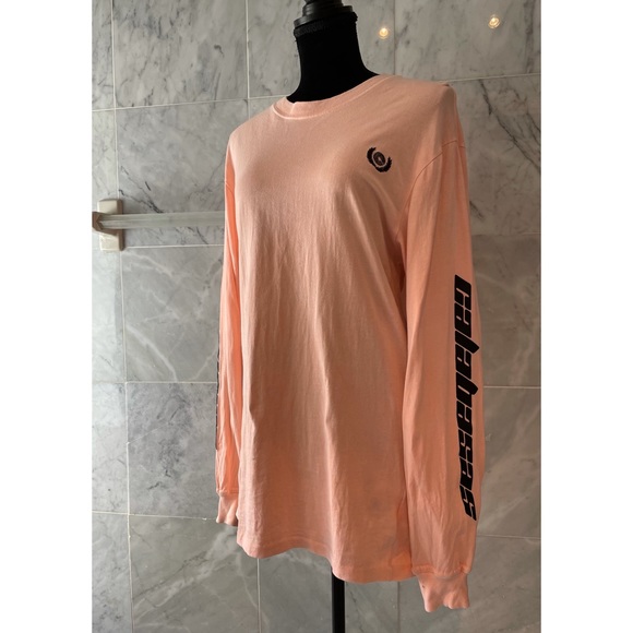 adidas yeezy calabasas long sleeve tee neon orange